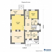 Планировки: Дом из газобетона по проекту M216 