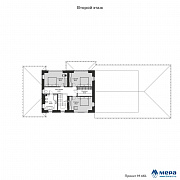 Планировки: Гостевой двухэтажный дом из газобетона по проекту М461 