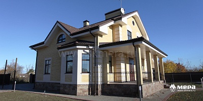 Фасады: Загородный дом из газобетона 270 кв. м. Красное Село №3