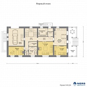 Планировки: Комбинированный дом по проекту М224 