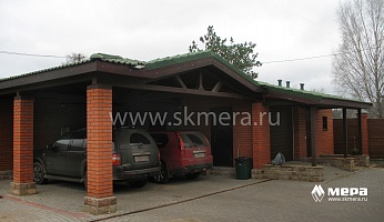 Фасады дома : Загородный дом из газобетона в Сосновом Бору №11