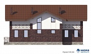 Фасады: Дом из кирпича по проекту M244 