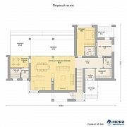 Планировки: Современный дом из кирпича по проекту M344 