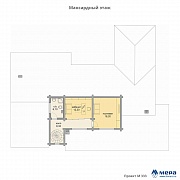 Планировки: Дом из клееного бруса по проекту M333 
