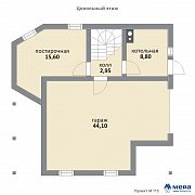 Планировки: Дом из клееного бруса по проекту M113  | СК Мера