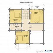 Планировки: Дом из клееного бруса по проекту M241  | СК Мера