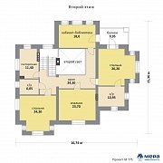 Планировки: Дом из кирпича по проекту M175  | СК Мера