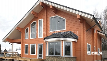 Фасады: Классический дом из бруса сечения 240х240мм в дер. Светлое №4