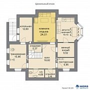 Планировки: Дом из кирпича по проекту M220  | СК Мера