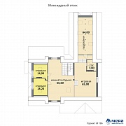 Планировки: Дом из кирпича по проекту M186 
