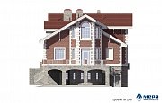 Фасады: Дом из кирпича по проекту M246  | СК Мера