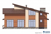 Фасады: Дом из крупноформатного кирпича по проекту М314  | СК Мера
