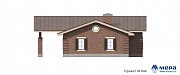 Фасады: Кирпичный гараж по проекту М044  | СК Мера