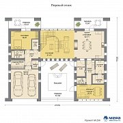 Планировки: Дом из кирпича по проекту M250  | СК Мера