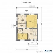 Планировки: Дом из газобетона по проекту M253  | СК Мера