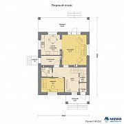 Планировки: Дом из газобетона по проекту M253  | СК Мера