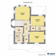 Планировки: Дом из кирпича по проекту M164 