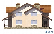 Фасады: Дом из кирпича по проекту M242 