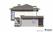 Фасады: Современный дом из кирпича по проекту M344 