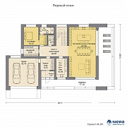 Планировки: Дом из кирпича по проекту M281 