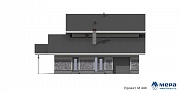 Фасады: Гараж с жилым этажом по проекту М440  | СК Мера