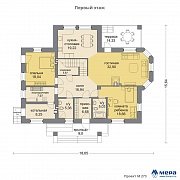 Планировки: Дом из кирпича по проекту M273  | СК Мера
