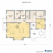 Планировки: Каркасный дом по проекту M310 