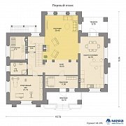 Планировки: Дом из крупноформатного кирпича по проекту М295  | СК Мера