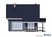 Фасады: Дом из клееного бруса по проекту M398  | СК Мера