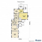 Планировки: Дом из кирпича по проекту M172 