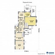 Планировки: Дом из кирпича по проекту M172  | СК Мера