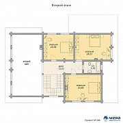 Планировки: Дом из клееного бруса по проекту M308  | СК Мера