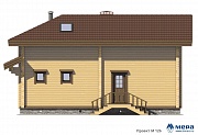 Фасады: Дом из клееного бруса по проекту M126  | СК Мера