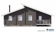 Фасады: Дом из клееного бруса по проекту M248  | СК Мера