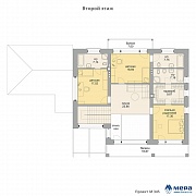 Планировки: Современный дом из кирпича по проекту M345  | СК Мера