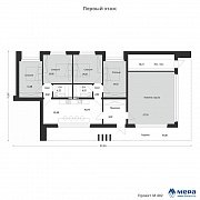 Планировки: Современный гостевой дом по проекту М402  | СК Мера