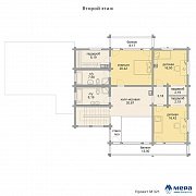Планировки: Дом из клееного бруса по проекту M321 