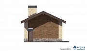 Фасады: Гараж  из газобетона по проекту M033  | СК Мера