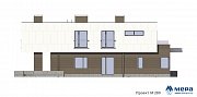 Фасады: Дом монолитно-кирпичный по проекту M280  | СК Мера