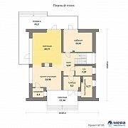 Планировки: Дом из кирпича по проекту M195 