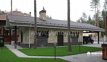 Фасады: Комбинированный коттедж по проекту М283 в Охтинском парке №13