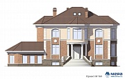 Фасады: Дом из кирпича по проекту M160 