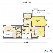Планировки: Дом из кирпича по проекту M184 