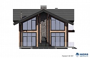 Фасады: Дом из клееного бруса по проекту M397 