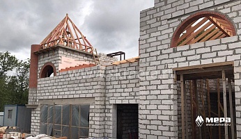 Процесс строительства дома: Строительство дома из газобетона площадью более 800 м.кв. №1