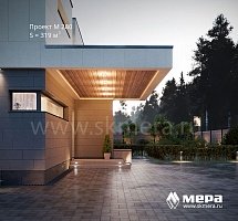 Дом из кирпича по проекту M280  | СК Мера