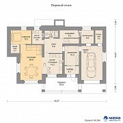 Планировки: Дом из кирпича по проекту M284  | СК Мера