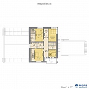 Планировки: Дом из кирпича по проекту M227  | СК Мера