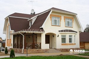 Фасады дома: Коттедж из газобетона в Репино - Ленинское №3