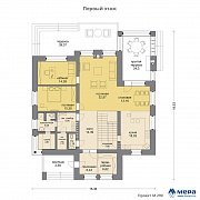 Планировки: Дом из кирпича по проекту M290  | СК Мера